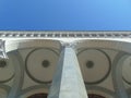 Sochi. Train Station. Elements of the architecture of the station building. Royalty Free Stock Photo