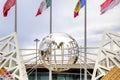 Sochi. Wall of champions of games. Globe