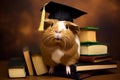 Sociable Graduate guinea pig mammal. Generate Ai