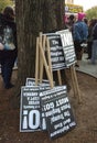 Social Activism, Anti-Trump Rally, Washington Square Park, NYC, NY, USA Royalty Free Stock Photo