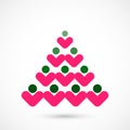 Social Christmas tree Royalty Free Stock Photo
