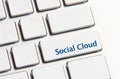 Social cloud button Royalty Free Stock Photo