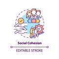 Social cohesion concept icon