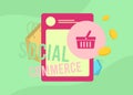 Social Commerce - part of ecommerce, involves shoppers buying products directly on social media platforms. Social Shopping with