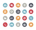 Social Communications Icons // Classics Series Royalty Free Stock Photo