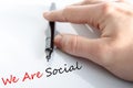 We Are Social Concept Royalty Free Stock Photo