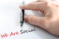 We Are Social Concept