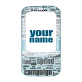 Social concept. words your name . Detailed modern smartphone isolated on white