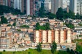 Shanty town in Sao Paulo city Royalty Free Stock Photo