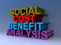 Social cost benefit analysis Royalty Free Stock Photo