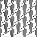 Social distance pattern seamless. Life after pandemic quarantine. Distance between people background. Life during Quarantine Royalty Free Stock Photo
