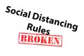 Social Distancing Rules Broken