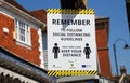 Social distancing sign, Tenterden