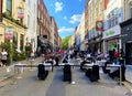 Street seating in Soho, London July 2020