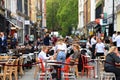 Outdoor street seating in Soho, London 2020