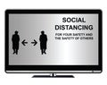 Social distancing TV advertisement