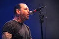 Social Distortion,Mike Ness, during the concert