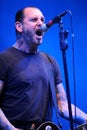 Social Distortion,Mike Ness, during the concert
