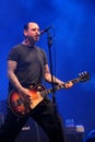 Social Distortion,Mike Ness, during the concert