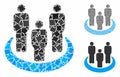 Social group Composition Icon of Trembly Parts Royalty Free Stock Photo