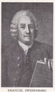 Vintage portrait painting of Emanuel Swedenborg 1688 - 1772