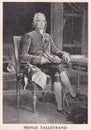 Vintage painting of Prince Talleyrand 1754 - 1838.