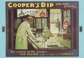 Vintage postcard - Cooper`s Dip for your flock, Sheep Dip 1900s Royalty Free Stock Photo