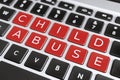 Child Abuse Word on Computer Keyboard