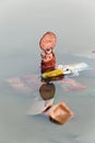 Social issue, Hindu God idols (Ganesh Laxmi) immersion in water