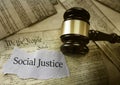 Social Justice news Royalty Free Stock Photo