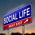 Social life concept. Royalty Free Stock Photo