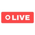 Social live stream silhouette icon