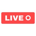 Social live stream silhouette icon