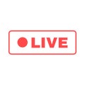 Social live stream silhouette icon