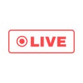 Social live stream silhouette icon