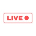 Social live stream silhouette icon