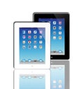 Social Madia apps on a Apple iPad 2 Royalty Free Stock Photo