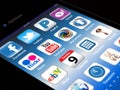 Social Madia apps on a Apple iPhone 4S