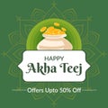 Happy akha teej banner design