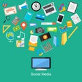 Social media abstract concept. Royalty Free Stock Photo