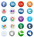 Social media apps icons Royalty Free Stock Photo