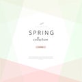 Social media banner template for advertising spring arrivals collection or seasonal sales promotion