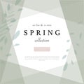 Social media banner template for advertising spring arrivals collection or seasonal sales promotion