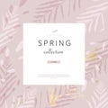 Social media banner template for advertising spring arrivals collection or seasonal sales promotion