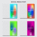 SOCIAL MEDIA BANNER TEMPLATE SALES SET. COVER DESIGN VECTOR ILLUSTRATION