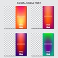 SOCIAL MEDIA BANNER TEMPLATE SALES SET. COVER DESIGN VECTOR ILLUSTRATION