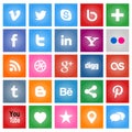 Social Media Buttons Royalty Free Stock Photo