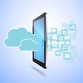Social Media and Cloud Computing concept Royalty Free Stock Photo