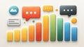Social Media Comment Analytics Icon Royalty Free Stock Photo