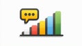 Social Media Comment Analytics Icon Royalty Free Stock Photo